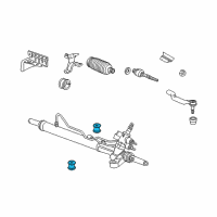 OEM 2011 Honda Accord Bush, Steering Gear Box Mounting Diagram - 53685-TA0-A01