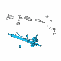 OEM 2008 Honda Accord Rack, Power Steering Diagram - 53601-TA6-A02