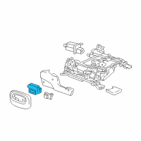 OEM Oldsmobile Bravada Switch, Passenger Seat Adjuster Diagram - 88949480