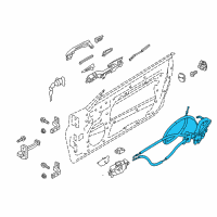 OEM 2021 Infiniti Q60 Front Door Lock & Remote Control Assembly, Right Diagram - 80500-5CH0A