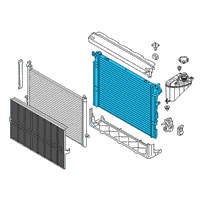 OEM 2020 BMW 745e xDrive Radiator Diagram - 17-11-9-425-861