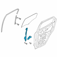 OEM 2021 Ford EcoSport Window Regulator Diagram - GN1Z-5827001-A