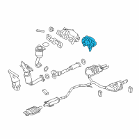 OEM 2011 Ford Fusion Heat Shield Diagram - 9E5Z-5E258-B