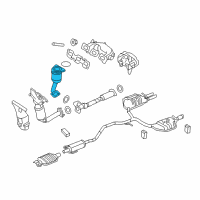 OEM 2011 Ford Fusion Catalytic Converter Diagram - AE5Z-5E212-A