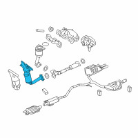 OEM 2011 Ford Fusion Preconverter Diagram - AE5Z-5G232-B