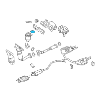 OEM 2010 Ford Fusion Catalytic Converter Upper Seal Diagram - 7E5Z-5F263-AA