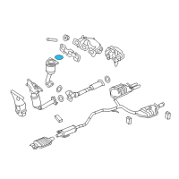 OEM 2010 Mercury Milan Catalytic Converter Upper Seal Diagram - 7E5Z-5F263-AA