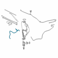 OEM 2016 Ram 1500 Hose-Washer Reservoir Diagram - 68230053AB