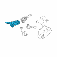 OEM 2017 Toyota Camry Headlamp Switch Diagram - 84140-06510