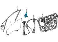 OEM 2021 Jeep Grand Cherokee L Motor-Window Regulator Diagram - 68499664AA