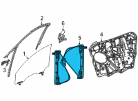 OEM Jeep Grand Cherokee L Regulator-Front Door Window Diagram - 68499666AA