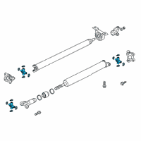 OEM 2008 Mercury Mountaineer U-Joint Diagram - 4L5Z-4635-B