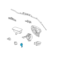 OEM 2006 Pontiac Vibe Front Sensor Diagram - 88973571