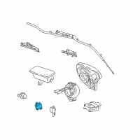 OEM 2004 Pontiac Vibe Sensor, Inflator Restraint Side Imp Diagram - 88972227