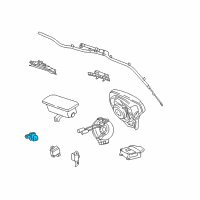 OEM 2003 Pontiac Vibe Sensor, Inflator Restraint Driver Seat Position Diagram - 88969498