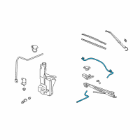 OEM 2003 Cadillac Escalade ESV Hose Asm-Rear Window Washer Nozzle Diagram - 15220035