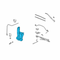 OEM 2005 Cadillac Escalade EXT Washer Reservoir Diagram - 12487670
