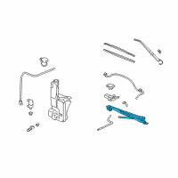 OEM 2007 GMC Sierra 2500 HD Classic Module Asm, Windshield Wiper System Diagram - 19368520