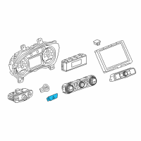 OEM 2021 GMC Terrain Hazard Switch Diagram - 23368670