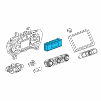 OEM 2020 GMC Terrain Dash Control Unit Diagram - 84296135