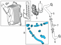 OEM 2022 Cadillac Escalade By-Pass Hose Diagram - 55492655