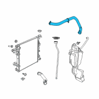 OEM Dodge Ram 1500 Hose-Radiator Inlet Diagram - 55056848AB