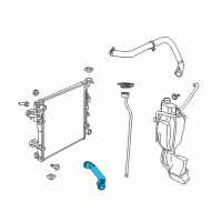 OEM 2011 Ram 1500 Hose-Radiator Outlet Diagram - 55056876AB