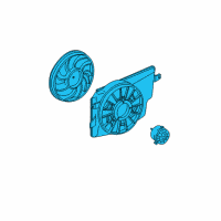 OEM 2000 Ford Mustang Fan Module Diagram - YR3Z-8C607-AB