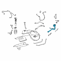 OEM 2018 Lexus LC500h Pipe Sub-Assembly, Fuel Diagram - 77201-11100