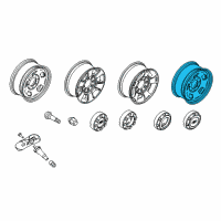 OEM 2016 Ford F-350 Super Duty Wheel, Spare Diagram - BC3Z-1015-A