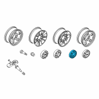 OEM 2005 Ford F-250 Super Duty Wheel Cap Diagram - 5C3Z-1130-JB