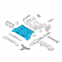 OEM 2011 Kia Optima Panel Assembly-Rear Floor Diagram - 655114U000