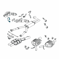 OEM 2008 BMW 750i Oxygen Sensor, Black Diagram - 11-78-7-561-410