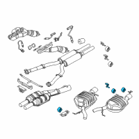 OEM BMW 535i Bracket Diagram - 18-30-7-525-633