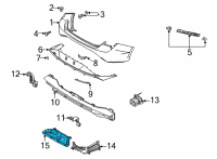 OEM Hyundai Cover-RR Bumper Under Diagram - 866A1-AA800