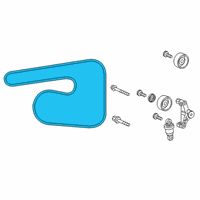 OEM 2017 Honda Civic Belt, Acg Diagram - 31110-RPY-G02