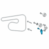 OEM Honda Civic Tensioner Set, Hydraulic Diagram - 31179-RPY-G01