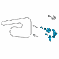 OEM 2018 Honda Civic Tensioner Assy., Auto Diagram - 31170-RPY-G01