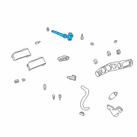 OEM 2001 Buick LeSabre Duct Asm-Inside Air Temperature Sensor Diagram - 25671234