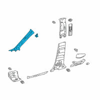 OEM 2019 Toyota C-HR Windshield Pillar Trim Diagram - 62210-10020-C0