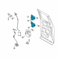 OEM 2021 Ford F-250 Super Duty Hinge Assembly Diagram - HC3Z-2826800-A