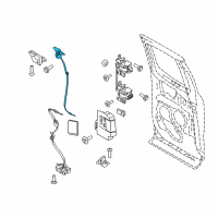 OEM Ford F-350 Super Duty Upper Latch Diagram - HC3Z-28264A01-B