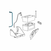 OEM 2008 Ford F-350 Super Duty Positive Cable Diagram - 7C3Z-14300-CA