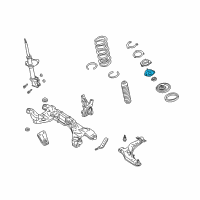 OEM 2000 Nissan Maxima Bracket-Front STRUT Mounting I Diagram - 54322-4U01A