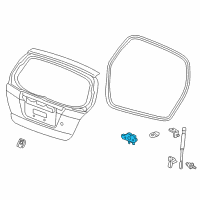OEM 2009 Honda Fit Hinge, Tailgate Diagram - 68210-TF0-013ZZ