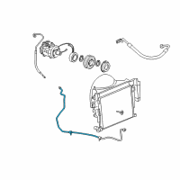 OEM Jeep Grand Cherokee Line-A/C Liquid Diagram - 55116909AE