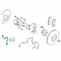 OEM 2016 Infiniti Q50 Hose Assy-Brake, Front Diagram - 46210-4HE0A