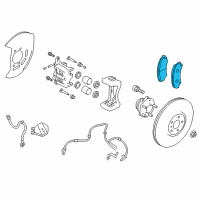 OEM 2021 Infiniti Q50 Pad Kit-Disc Brake, Front Diagram - D1060-6HH0C