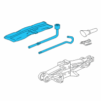 OEM 2012 Honda CR-V Tool Set Diagram - 89000-T0G-A00