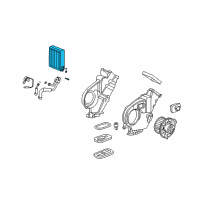 OEM 2009 Cadillac SRX Evaporator Asm, Auxiliary A/C Diagram - 19129798